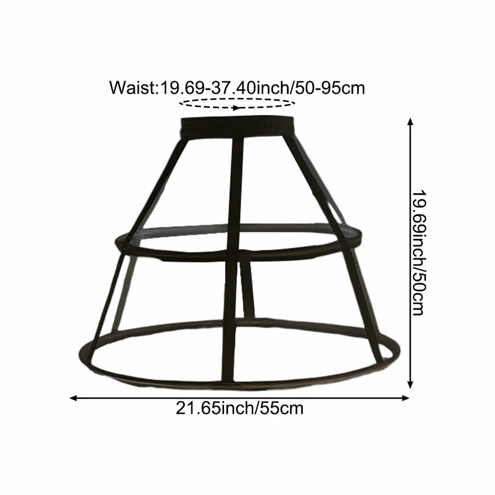 Dianzan Dzieci Dzieci Hollow Out Klatka 2-hoop Halka Spódnica Ślubna Suknia Ślubna Cosplay Sakwa Krynolina Underskirt Slip
