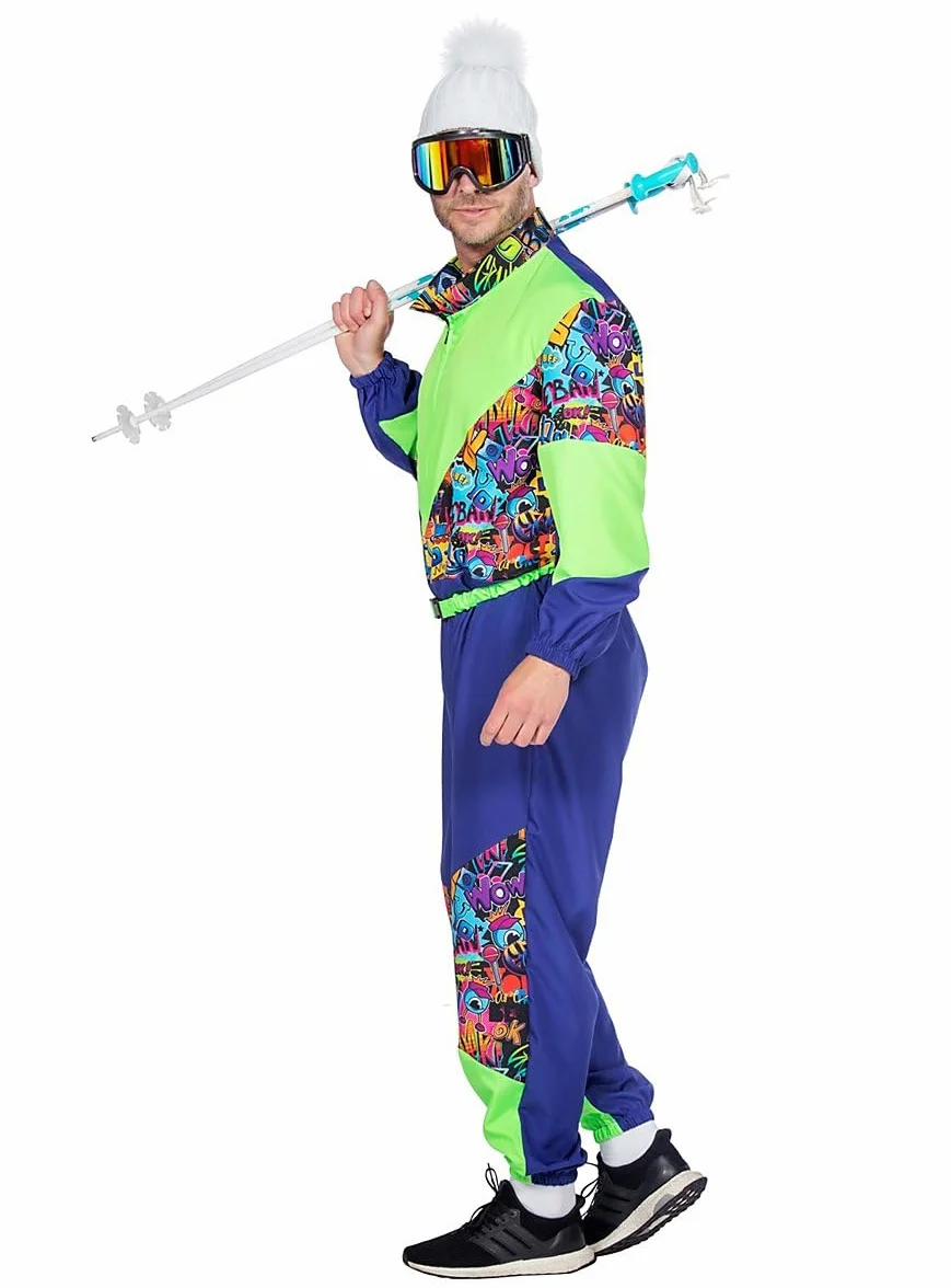 Wilbers & Wilbers Kombinezon narciarski retro 80 Dla mężczyzn Retro Ski-anzug 80's (1 w zestawie)