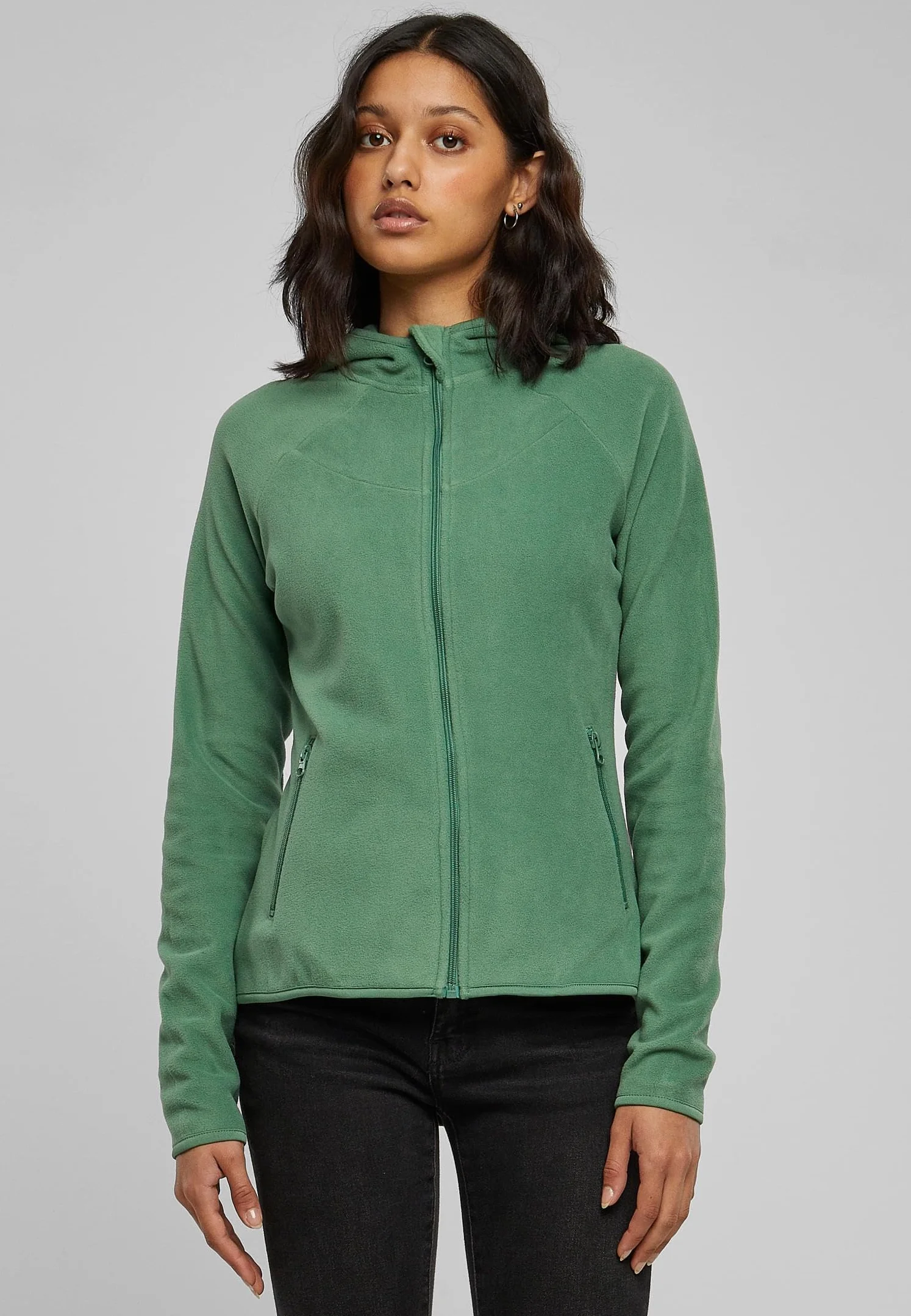 Urban Classics Damska bluza polarowa z kapturem Bluza z kapturem Kobiety