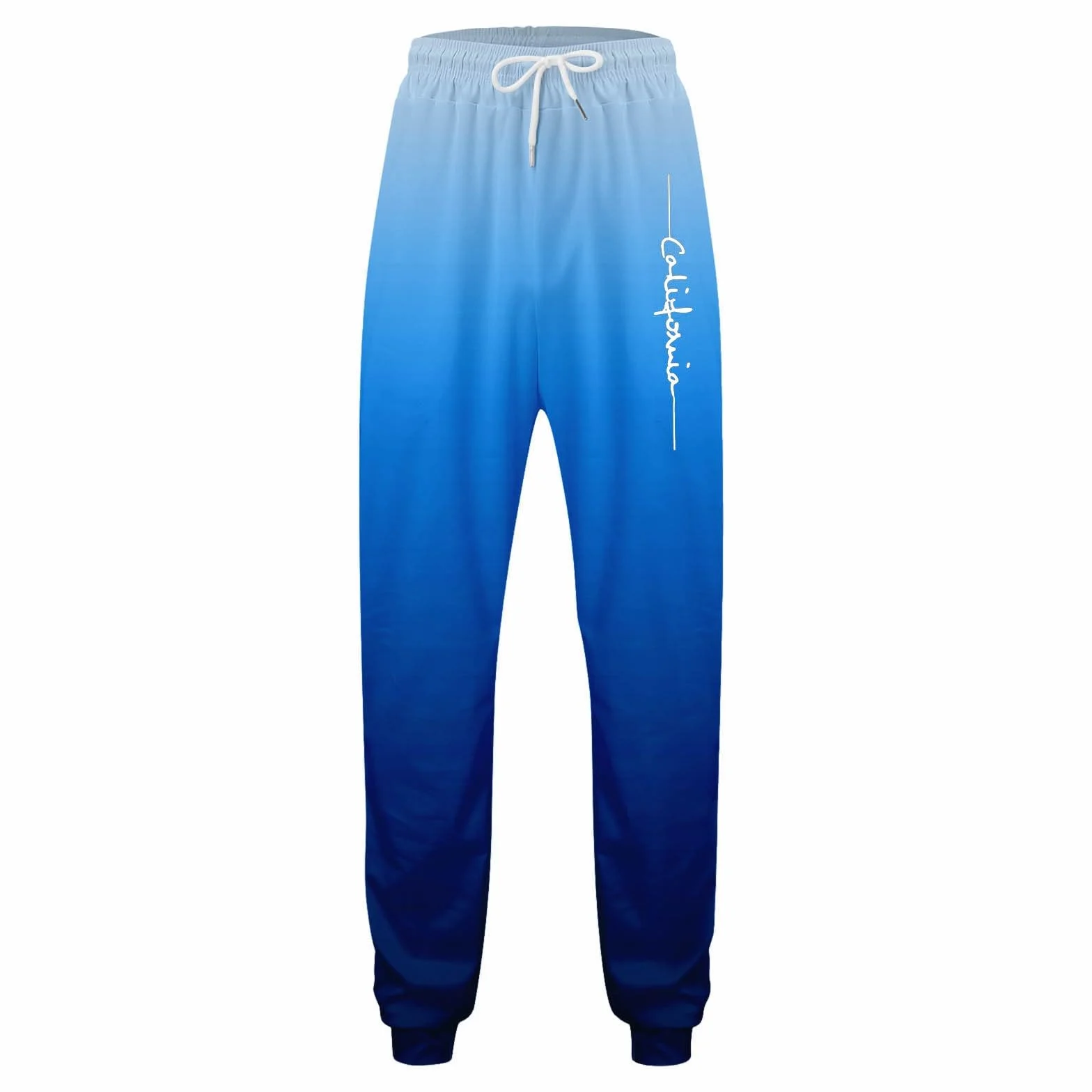 Baggy Męski dres do joggingu, bawełna, długi dres sportowy, Los Angeles, strój rekreacyjny z nadrukiem 3D, 2-częściowy, kolorowy gradient z kapturem i spodniami do biegania, na siłownię, dres