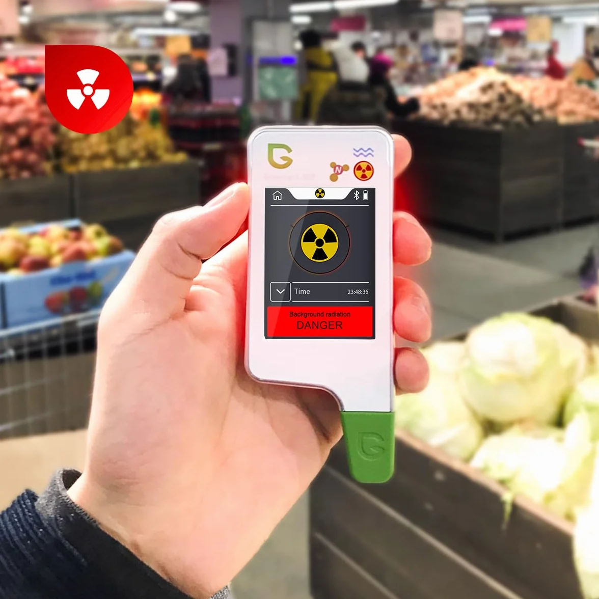 Greentest Eco 6 licznik Geigera + tester azotanów, mięsa, ryb, TDS, tester wody, miernik promieniowania, miernik azotanów, dozymetr detektor promieniowania, czujnik promieniowania