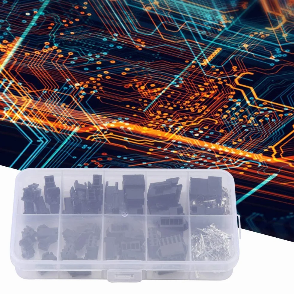 200 Szt. Złącze Wtykowe 2/3/4/5PIN, 22 Awg Jst Sm 5 Pin 2.54mm Sm Terminal Męski Męski żeński Przewód Zworka Złącze Nagłówka Męskiego żeńskie Szpilki Zaciskane Adapter AsortmentConnector Kit