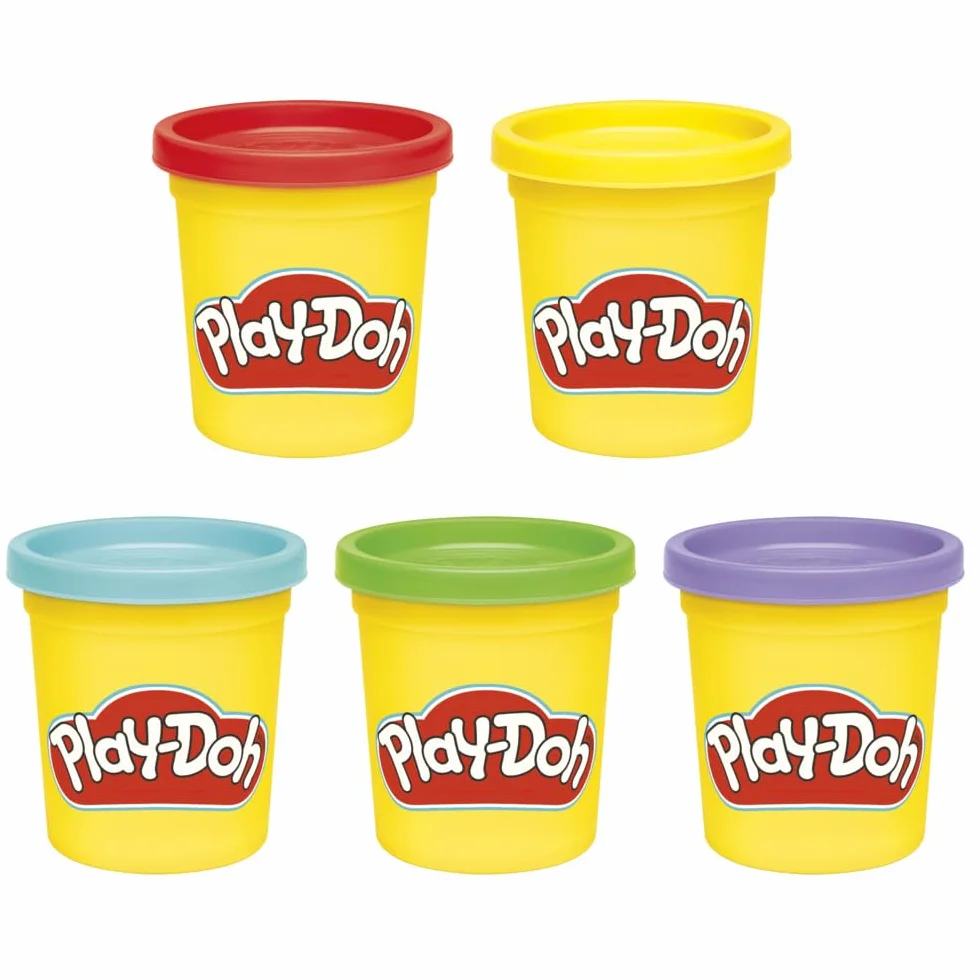 Pięciopak Powrót do szkoły Play-Doh, tuby po 85 gramów, zabawki przedszkolne dla dzieci w wieku od 2 lat, nagrody szkolne, ciastolina, zajęcia plastyczne