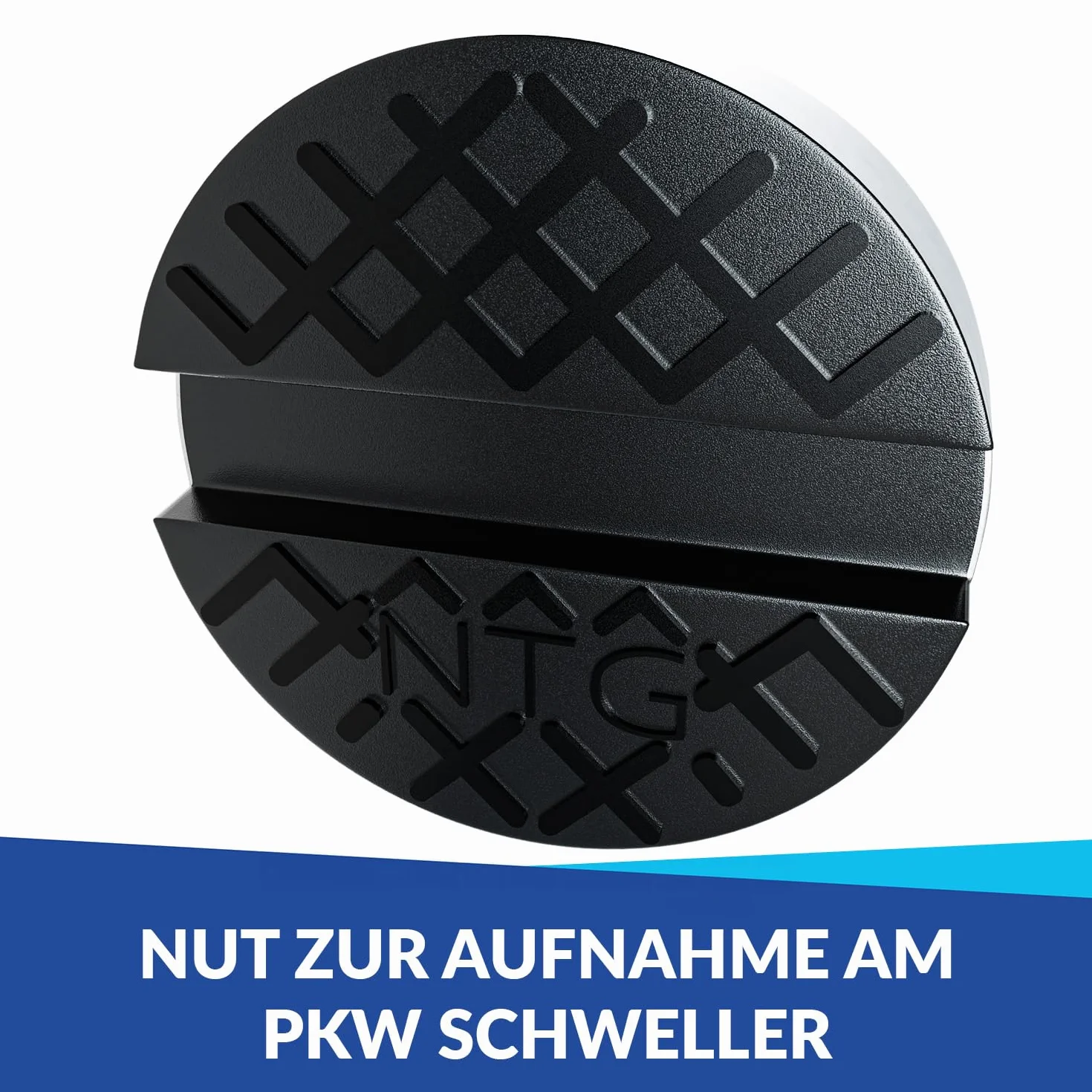 NTG gumowa nakładka na podnośnik samochodowy 2 tony dla różnych modeli z dodatkowym uchwytem z tyłu, bezpieczne trzymanie Power PAD gumowa nakładka na podnośnik samochodowy (z uchwytem 1 sztuka)