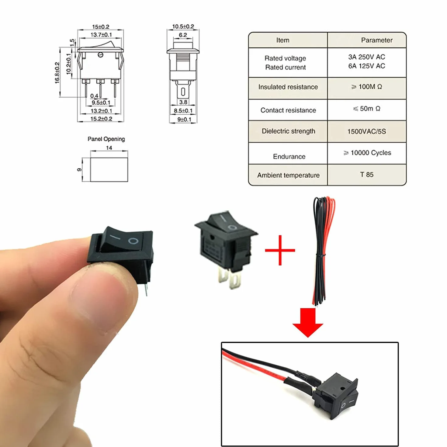 RUNCCI-YUN 8-częściowy zestaw silników DC, 1,5-3 V, 15000-16500 obr./min, mini silnik na minutę, 8 szt. uchwyt baterii AA + 8 szt. mini skrzydła wentylatora + 8 szt. przełącznik kołyskowy łodzi + kabel 1,0 - do projektów naukowych DIY (silnik 130 DC)