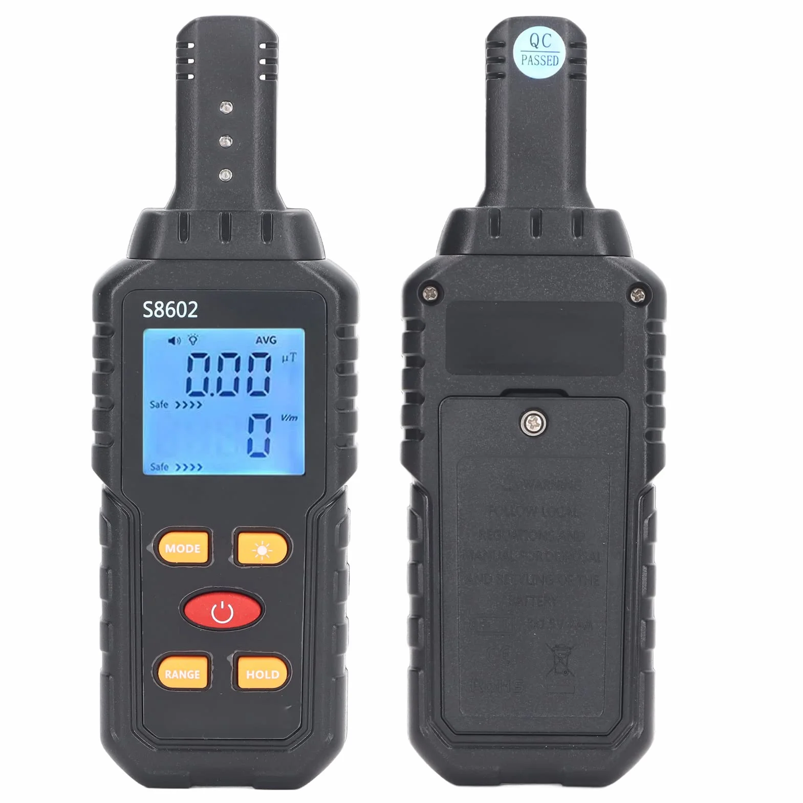 Zama Miernik EMF 3w1, Tester Promieniowania Elektromagnetycznego, Detektor Pola Elektrycznego i Magnetycznego z Pomiarem Temperatury, 5Hz-3500Hz