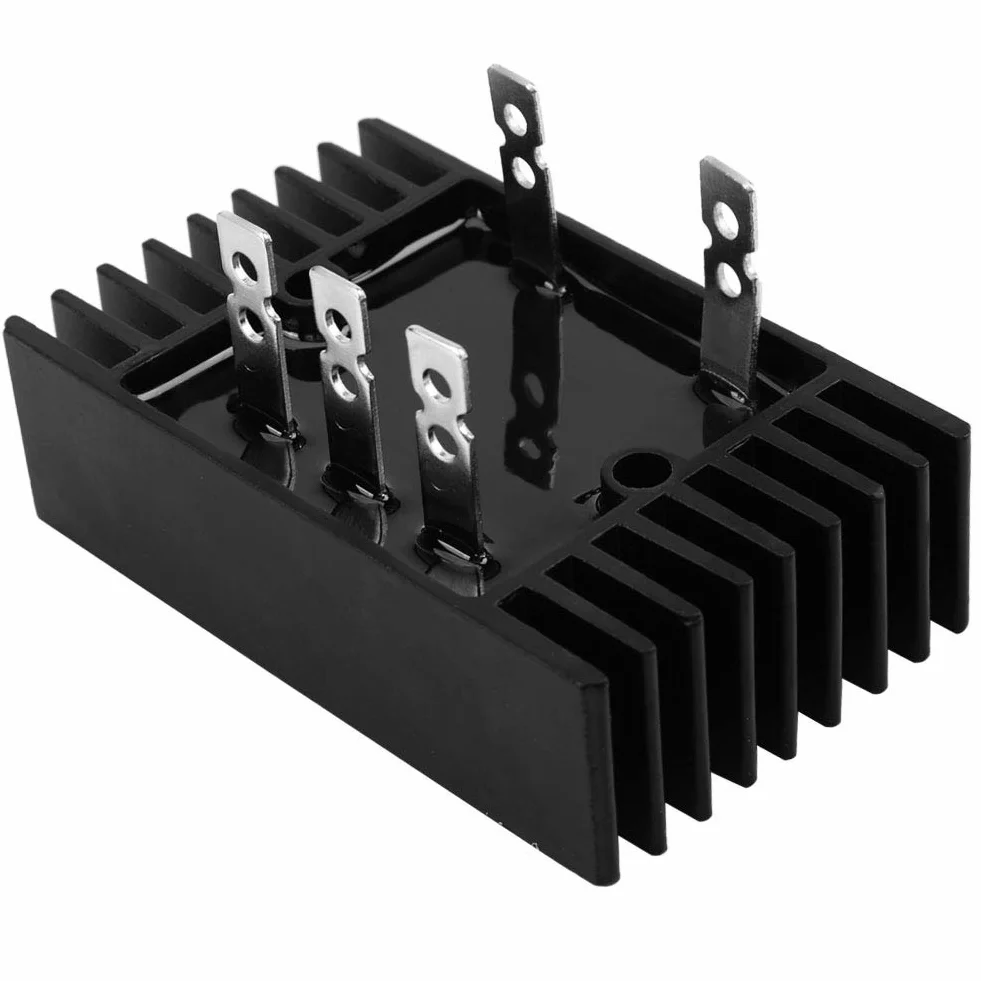 Mostek Prostowniczy, SQL100A 3-fazowy Prostownik, 3-fazowy Prostownik Mostkowy 1600 V Trójfazowy Diodowy Mostek Prostowniczy Prostownik AC na DC Zapasowy Adapter Diody