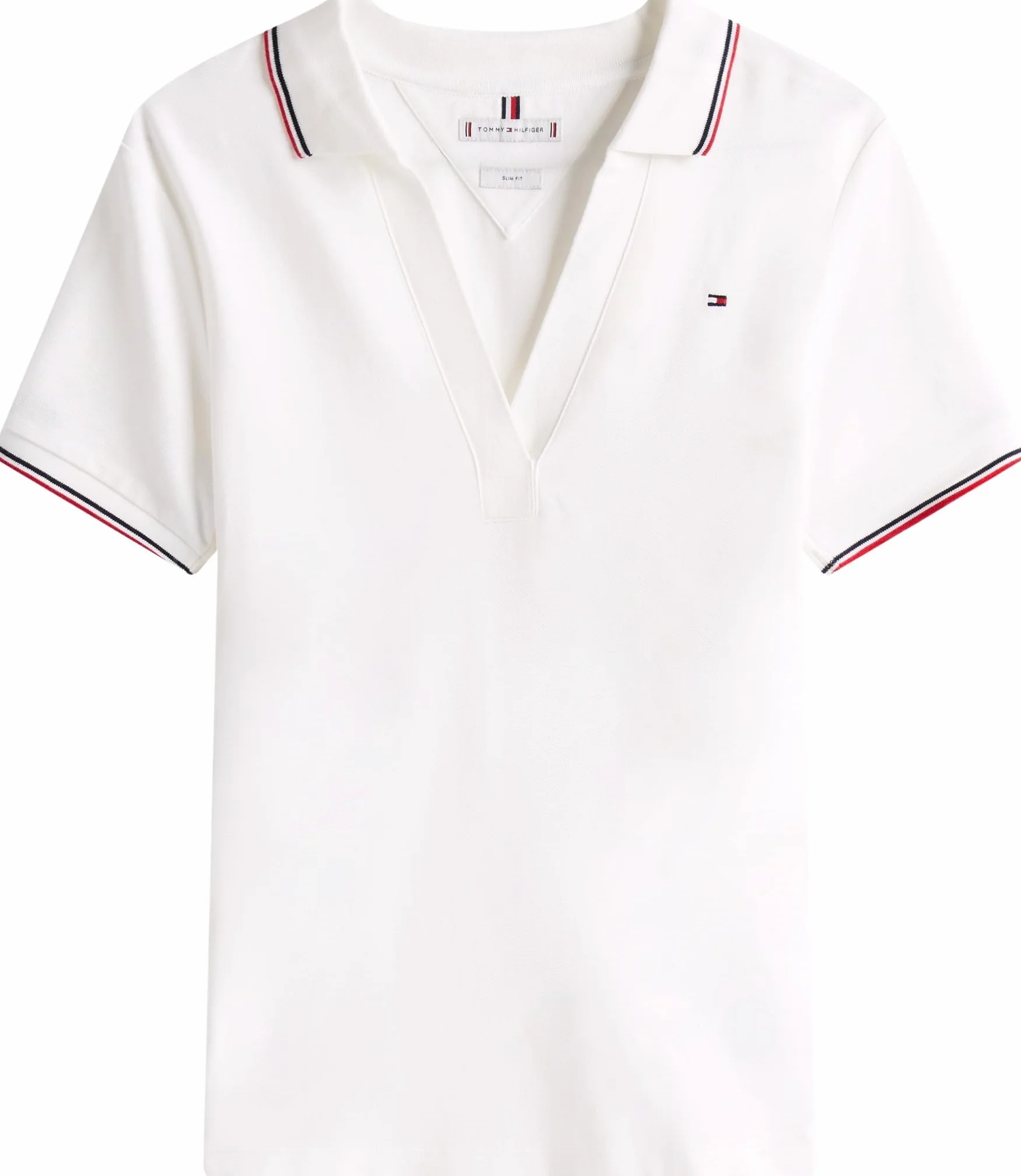 Tommy Hilfiger Damska koszulka polo S/S Biały Ecru 3XL
