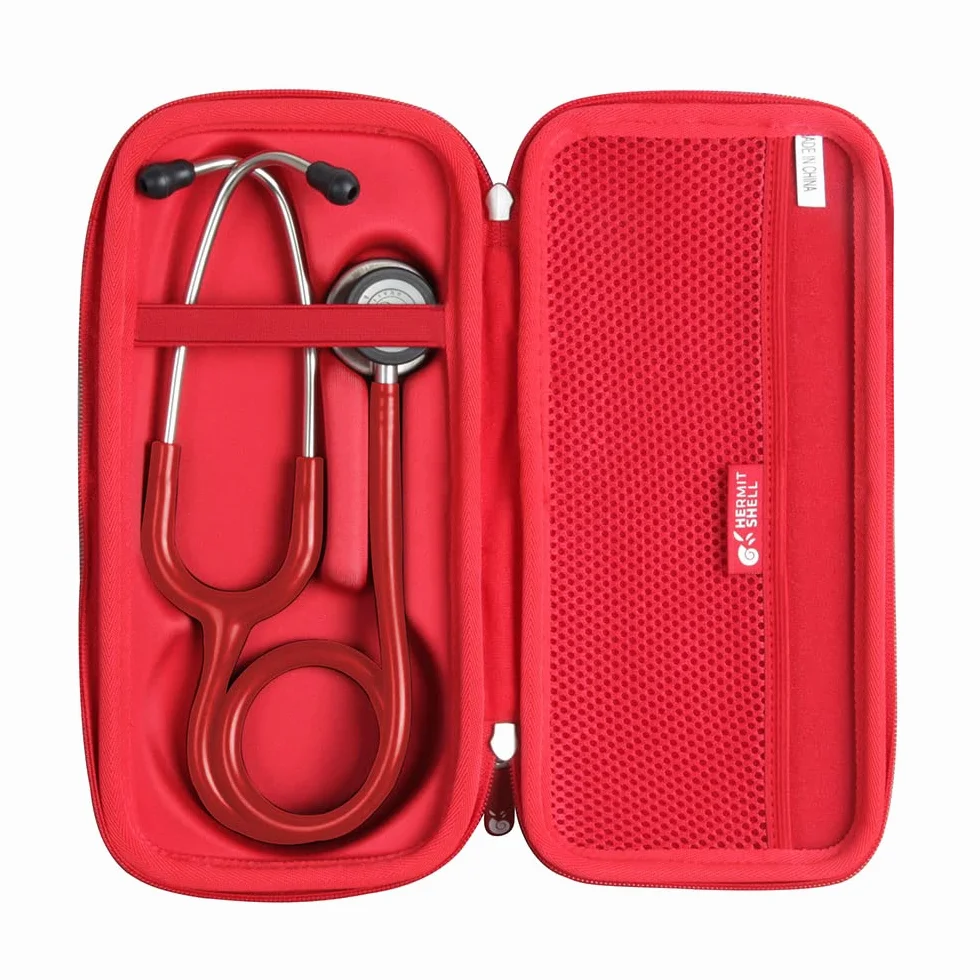 Hermitshell Etui podróżne do stetoskopu 3M Littmann Classic III (czerwony)