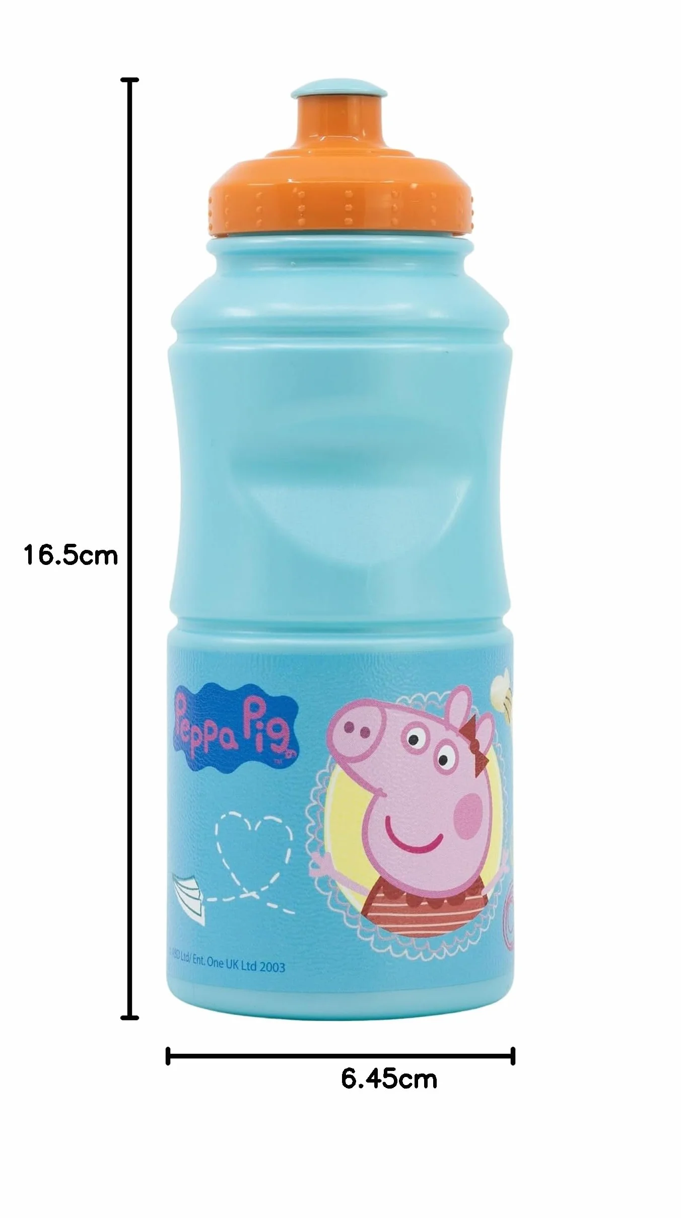 Peppa Pig 380 ml plastikowa butelka na wodę z zamknięciem przeciw kroplówce