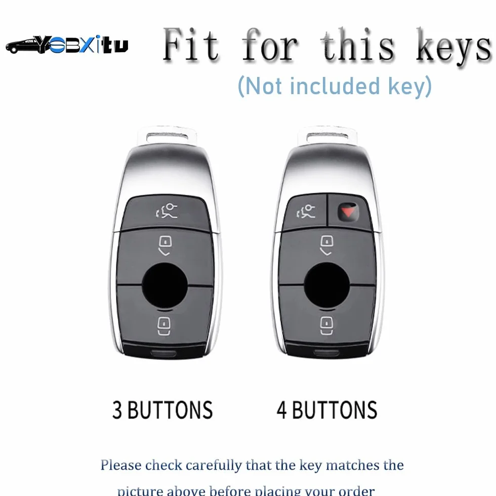 Etui na kluczyki Mercedes Keyless go, etui na kluczyki samochodowe, pasuje do Benz A C E G S CLS klasa AMG GLK GLC GLC GLE klasa E W213/S W223, organizer na klucze, elegancki i praktyczny