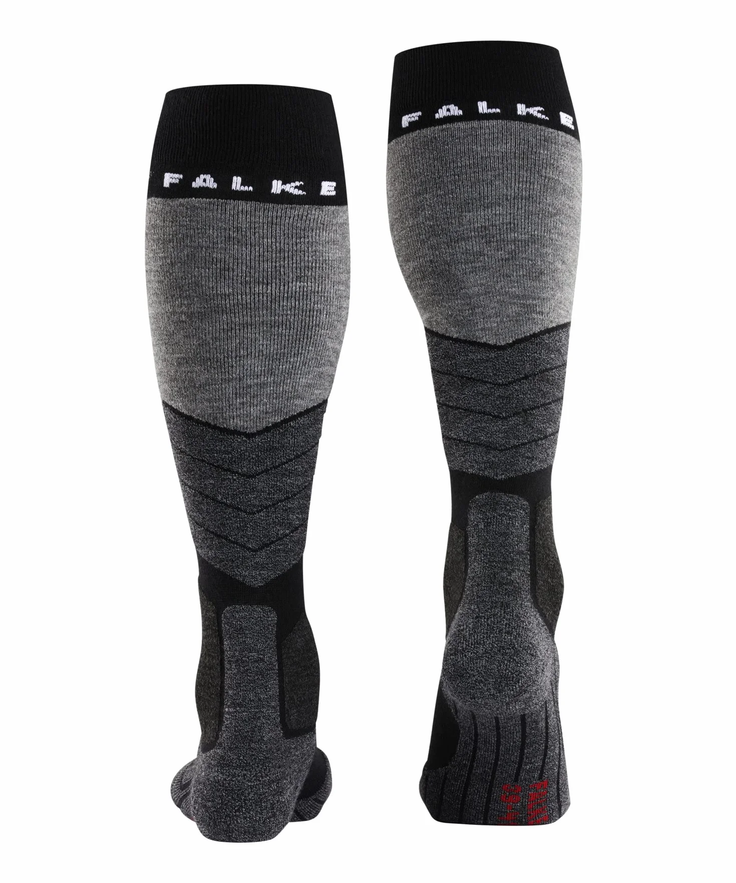 FALKE Skarpety narciarskie SK2 Intermediate M Kh Wełna ciepłe 1 Para, Czarny Black-Mix 42-43