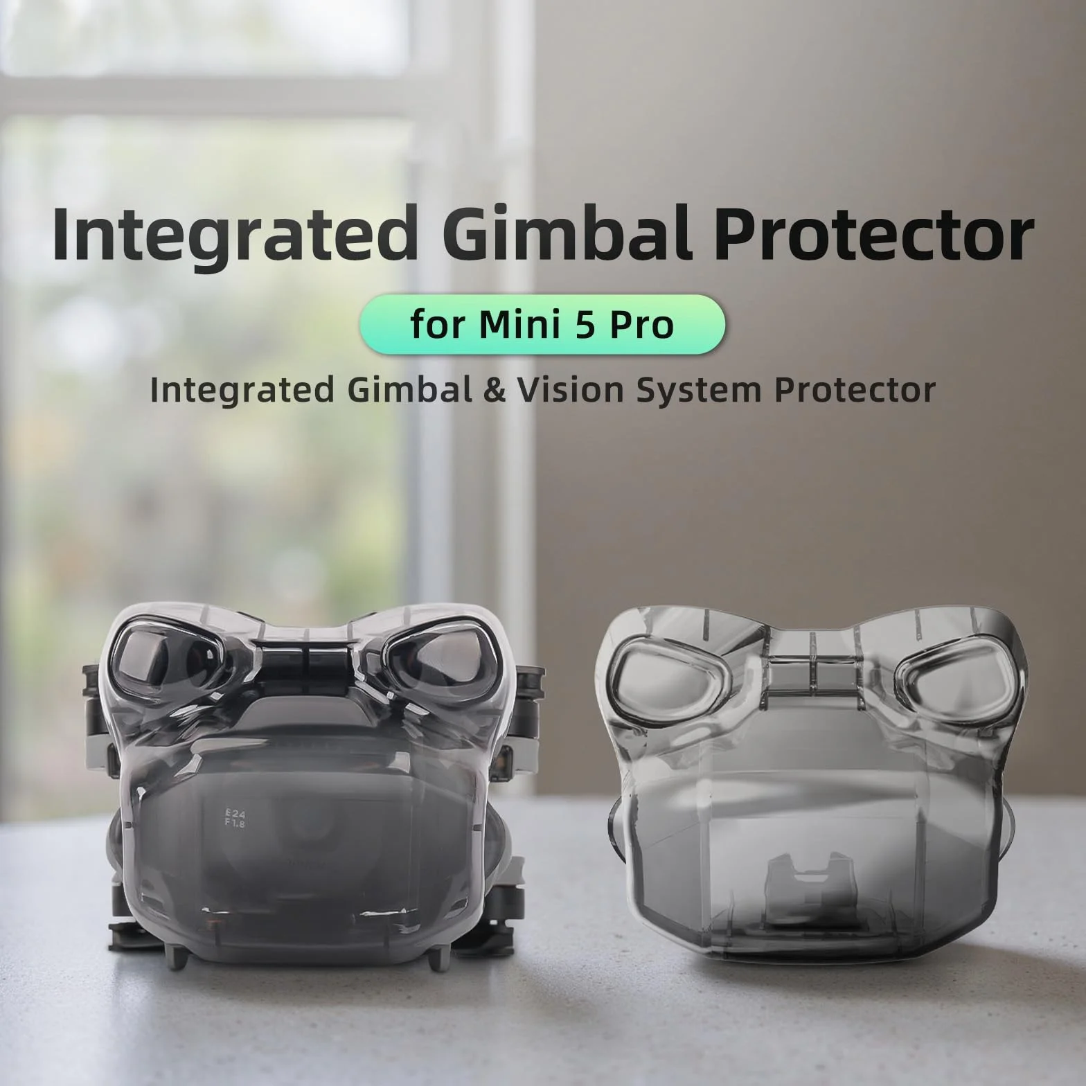 Osłona na gimbal do DJI Mini 5 Pro, pyłoszczelna, odporna na zarysowania osłona obiektywu aparatu, kaptur, osłona gimbala, kompatybilna z akcesoriami do dronów DJI Mini 5 Pro