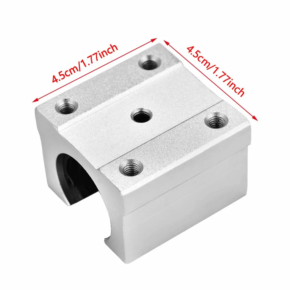 Szt. SBR16UU 16 mm otwarty blok ślizgowy z łożyskiem liniowym, aluminiowy otwarty liniowy blok łożyska ruchowego do CNC