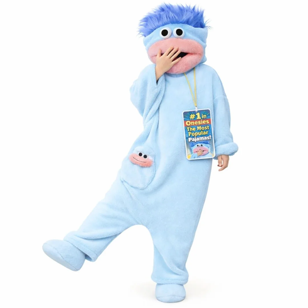 Monster Onesie, Big Mouth Monster Onesie, zabawna piżama Monster głupia, nadająca się do noszenia Onesie, unisex pluszowa odzież domowa na imprezę zdjęciową