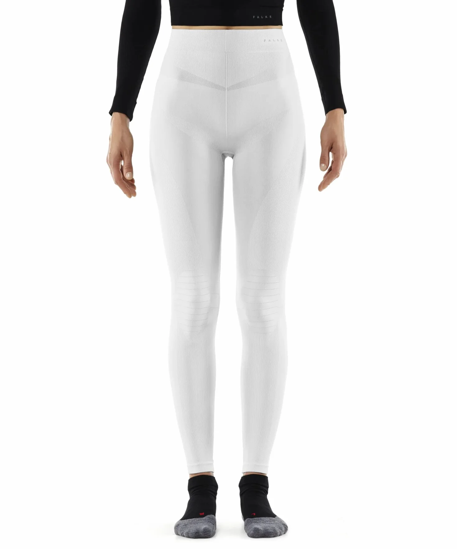 FALKE Kobiety Warstwa podstawowa (dół) Maximum Warm Long W Ti Termoaktywny, Oddychający i Szybkoschnący szybkoschnące ciepłe 1 Sztuka, Biały White 2860, L