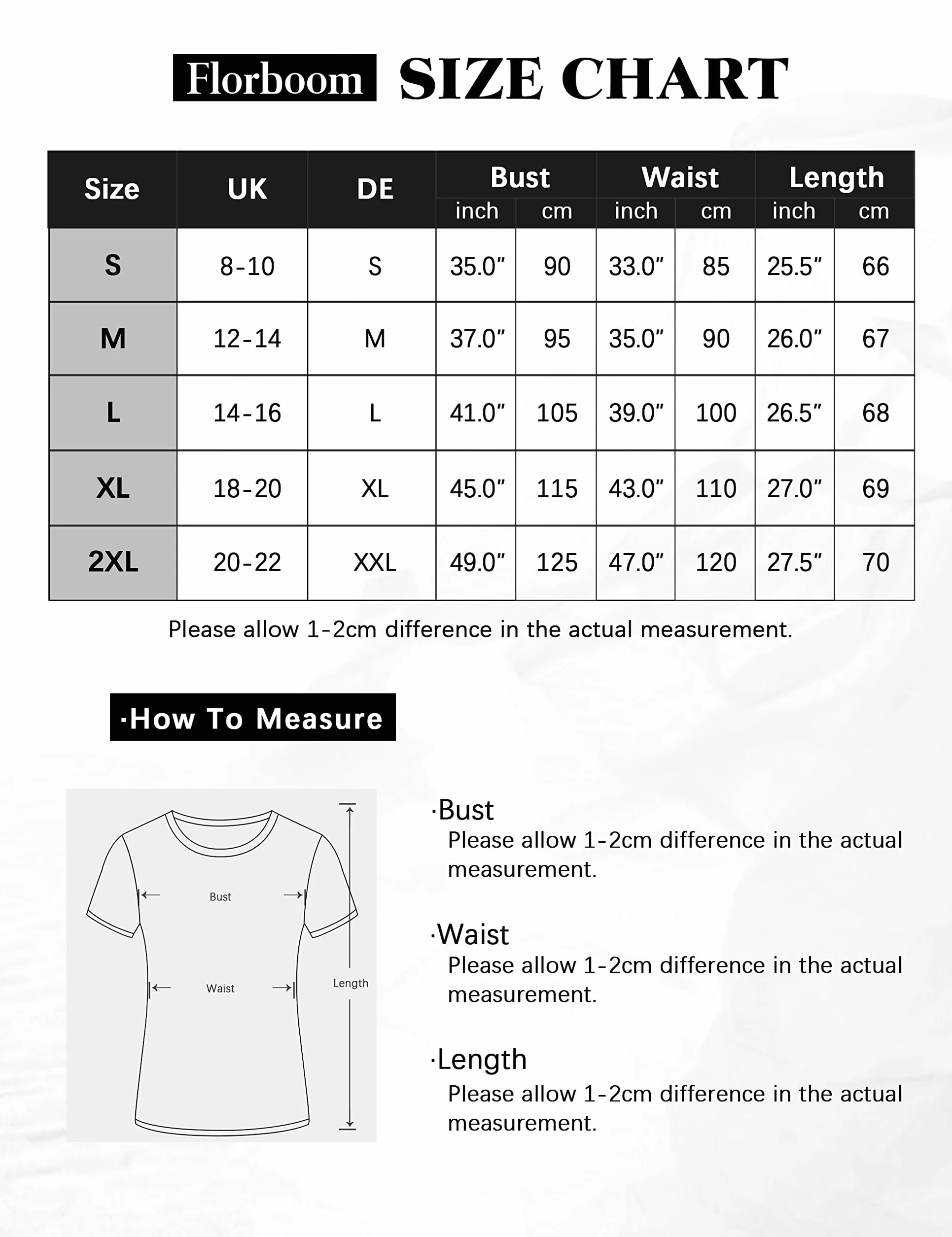 Florboom Damska koszulka z długim rękawem Henley Neck Casual
