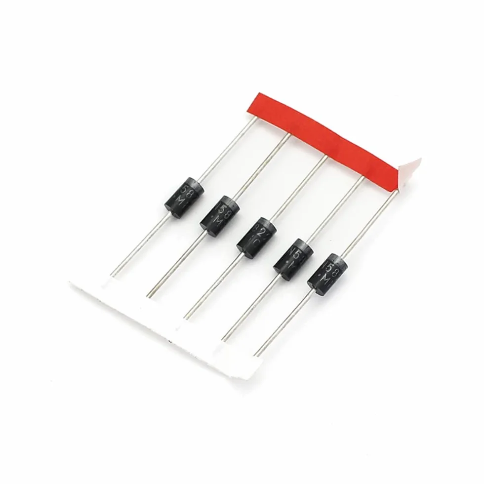 DollaTek Zestaw 100 szt. 8 wartości diod prostowniczych Zestaw asortymentowy do Arduino (25 x 1N4148, 25 x 1N4007, 10 x 1N5819, 10 x 1N5399, 10 x FR107, 10 x FR207, 5 x 1N5408, 5 x 1N5822)