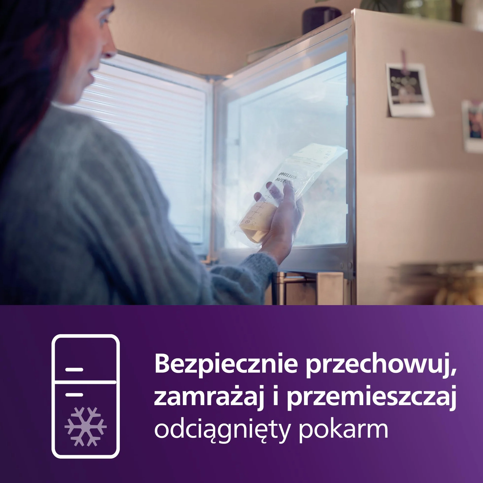 Philips Avent Woreczki do przechowywania pokarmu, Wysterylizowany, Szeroki otwór, Wykonany z materiału niezawierającego bisfenolu A, Solidność i wytrzymałość, 180 ml, 25 woreczków, SCF603/25