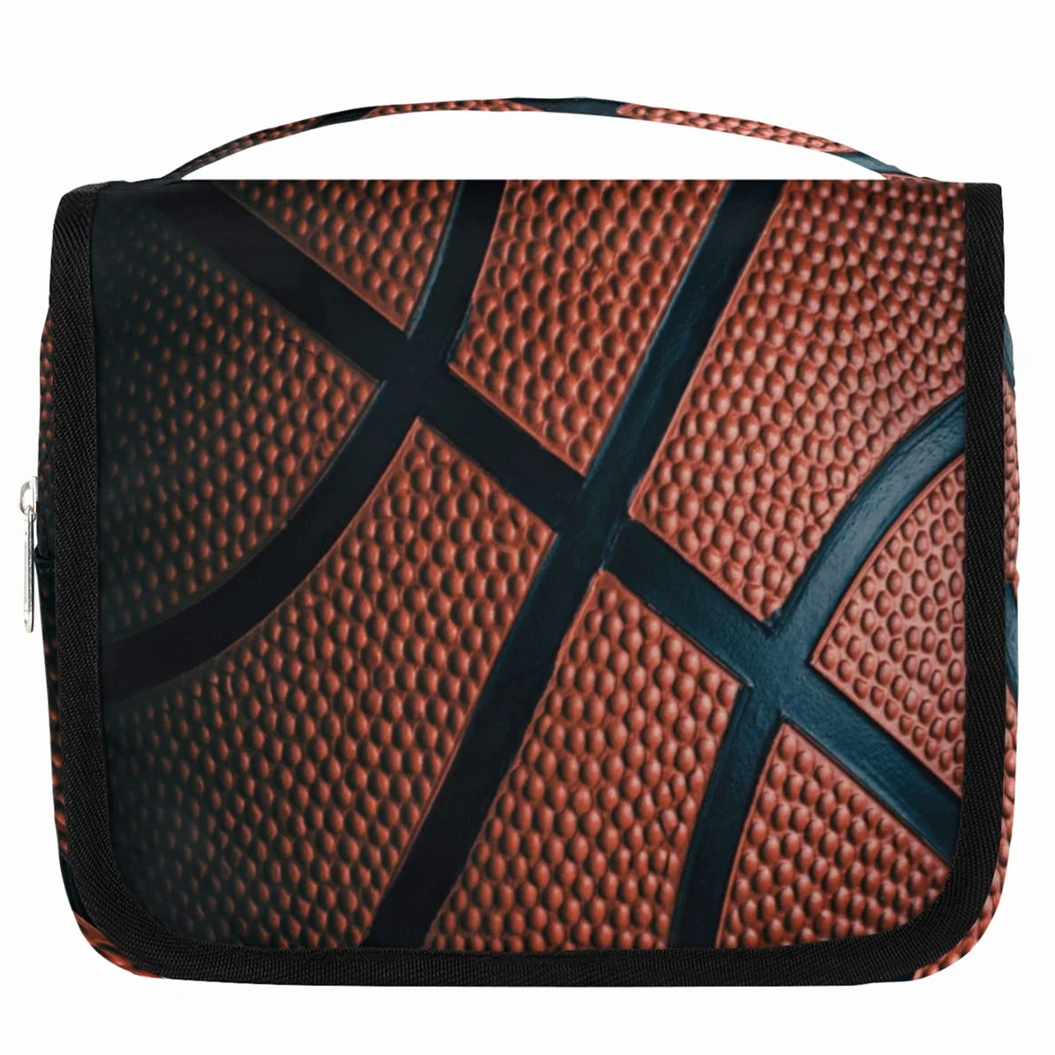 Koszykówka Podróżna Kosmetyczka Koszykówka Nadruk Mycie Torba Unisex Wiszące przybory toaletowe Kosmetyczka Organizer do makijażu, wielobarwny, Jeden rozmiar