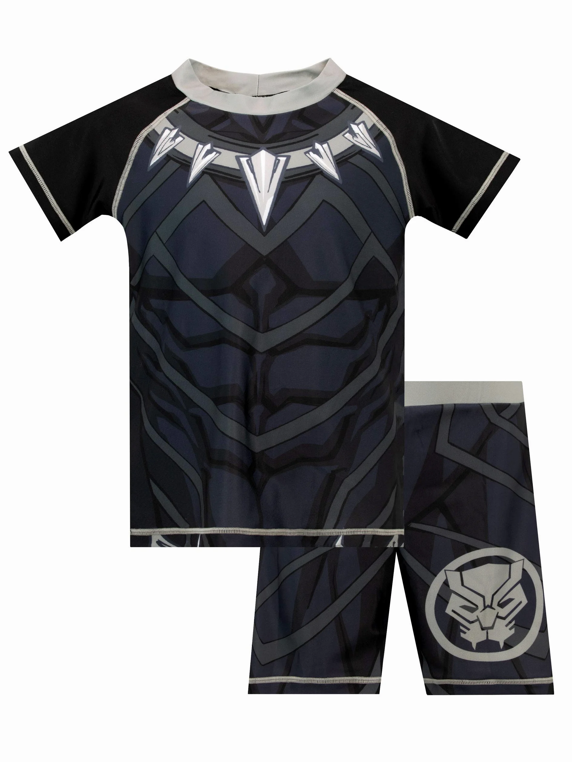 Marvel Dwuczęściowy kostium kąpielowy dla chłopców Black Panther
