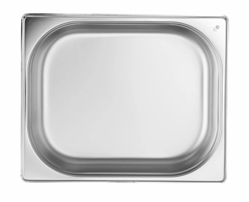 HENDI Pojemnik GN1/2, odpowiedni do piecach konwekcyjnych, lodówkach, bemarach i podgrzewaczach, odporny na temperaturę od -40° do 250°C, 4L, 325x265x(H)65mm, stal nierdzewna