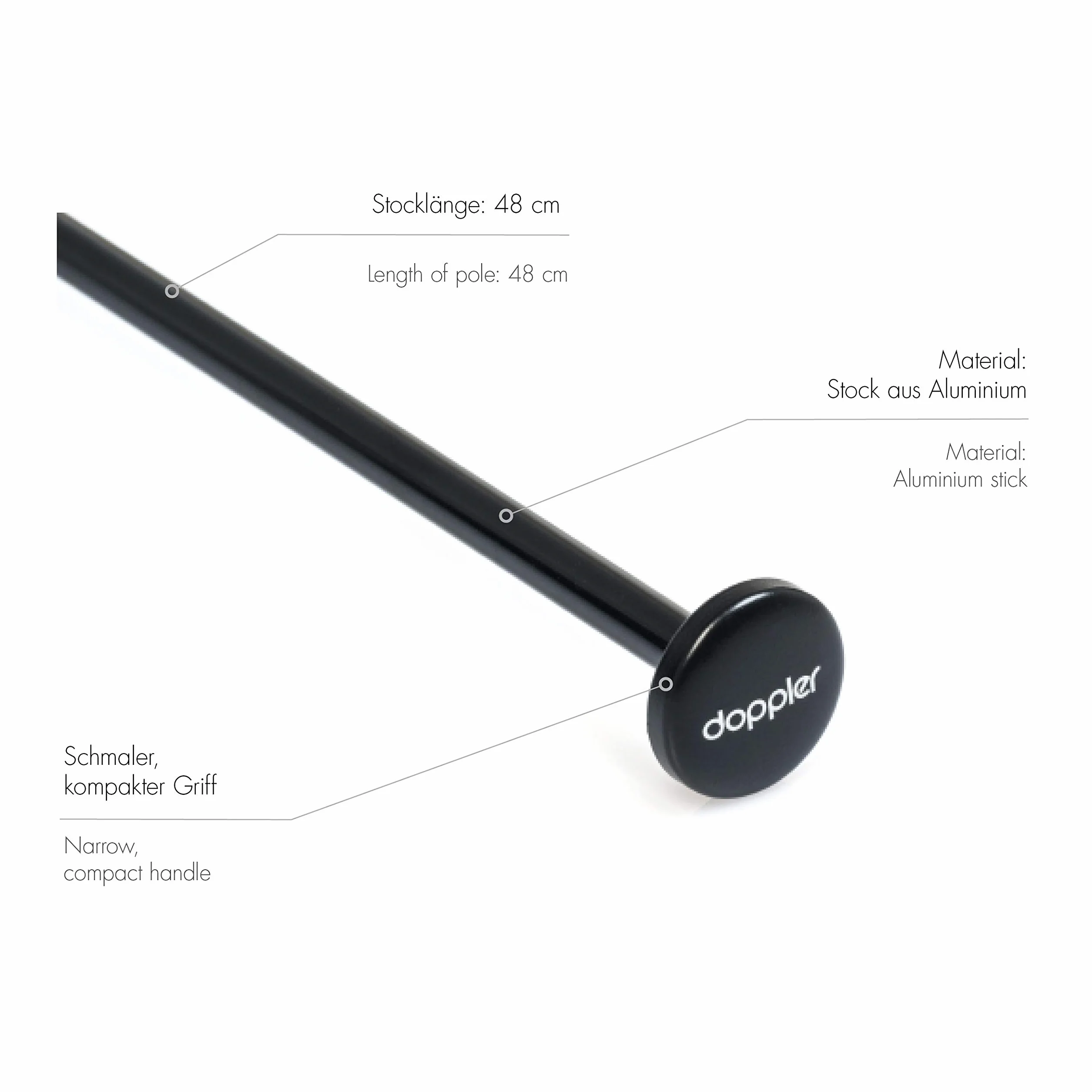 doppler Kieszeń Parasol Zero,99 - Ważący tylko 99 gramów - Stabilny - Wiatroodporny - 21 cm
