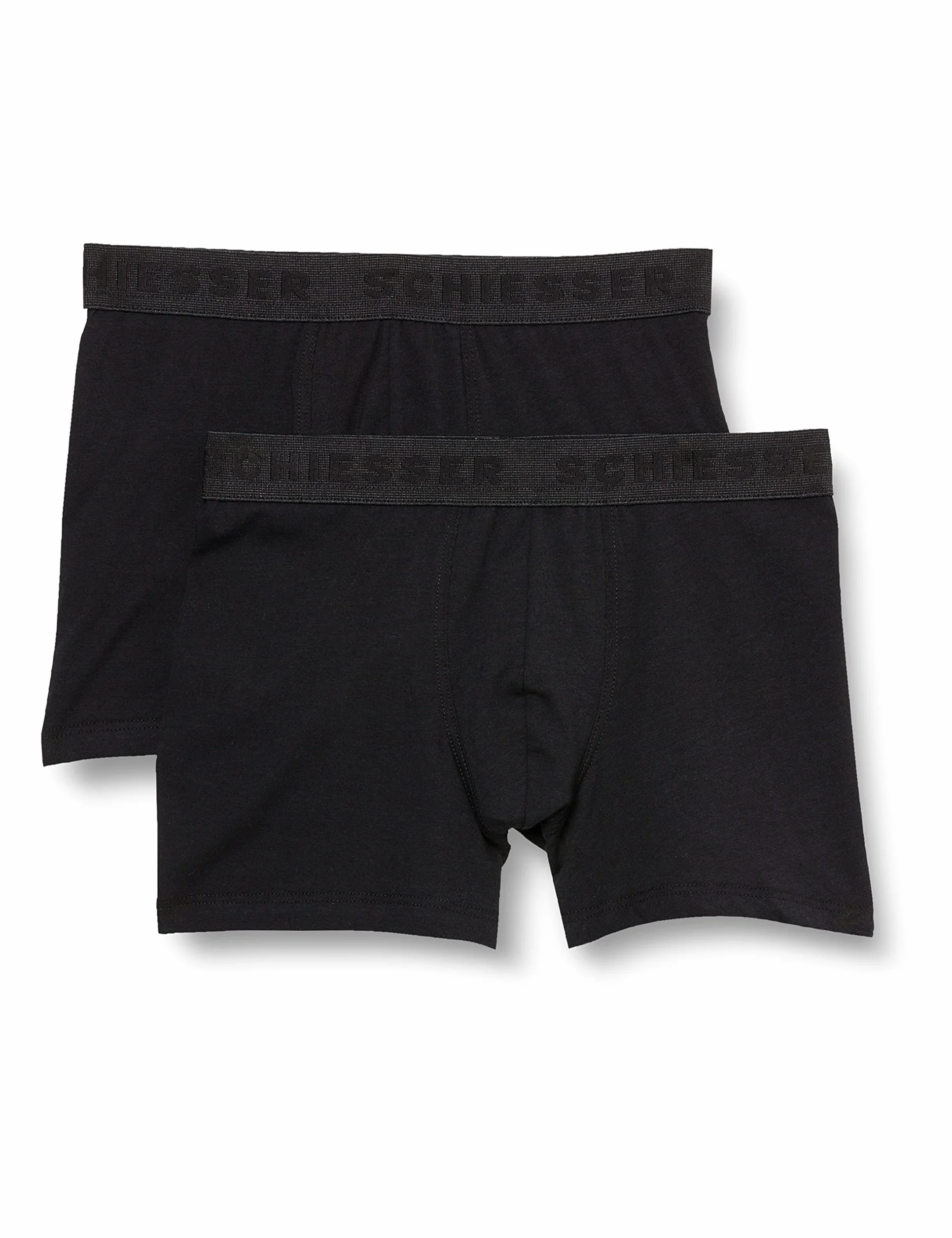 Schiesser Jungen 2 PACK Unterwäsche Boxershorts - 95/5 Organic Bio Baumwolle - Größe 140 bis 176