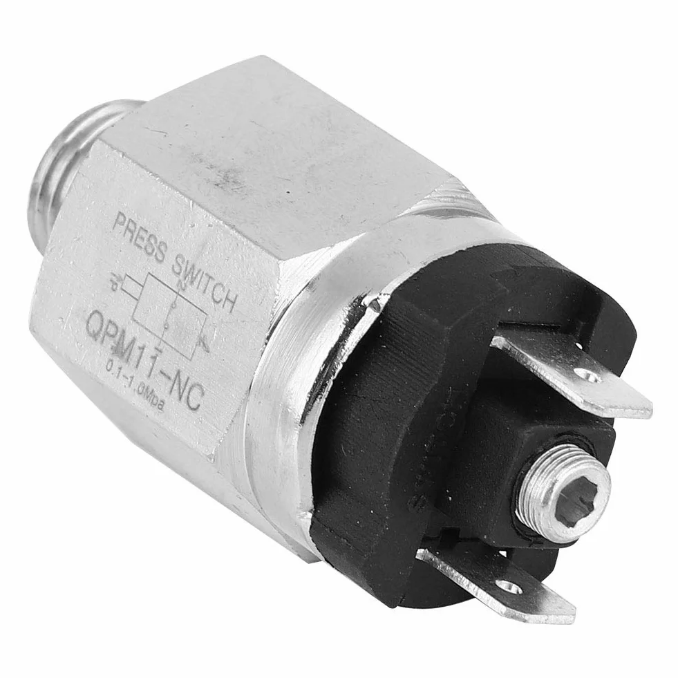 Normalnie zamknięty pneumatyczny regulowany przełącznik ciśnienia QPM11-NC G1/4in AC220V 48VAC/DC