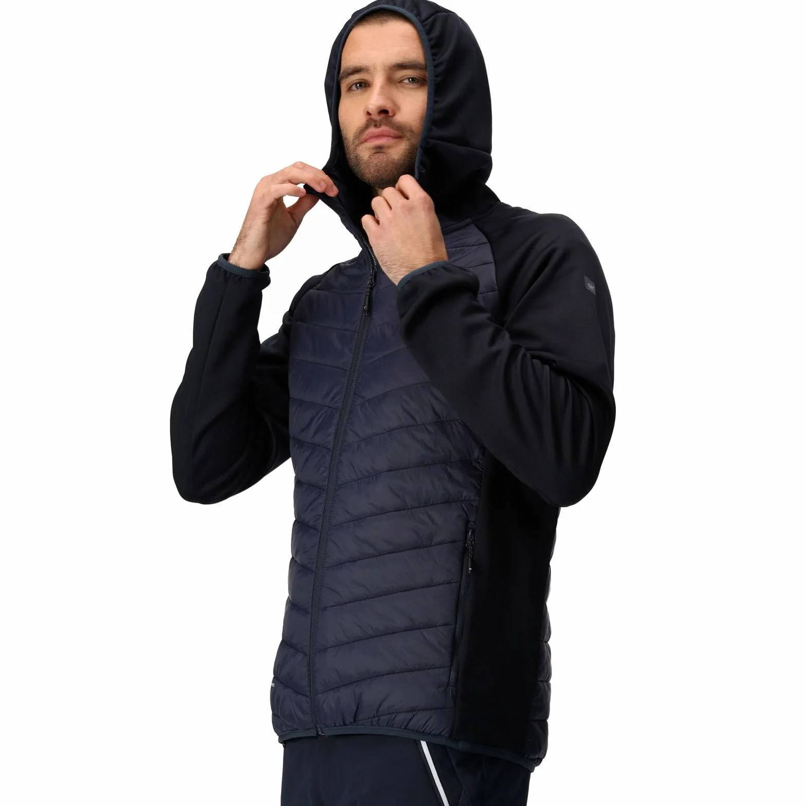 Regatta Wyściełany płaszcz Mężczyźni Wyściełana kurtka z kapturem Soft Shell (1 w zestawie)