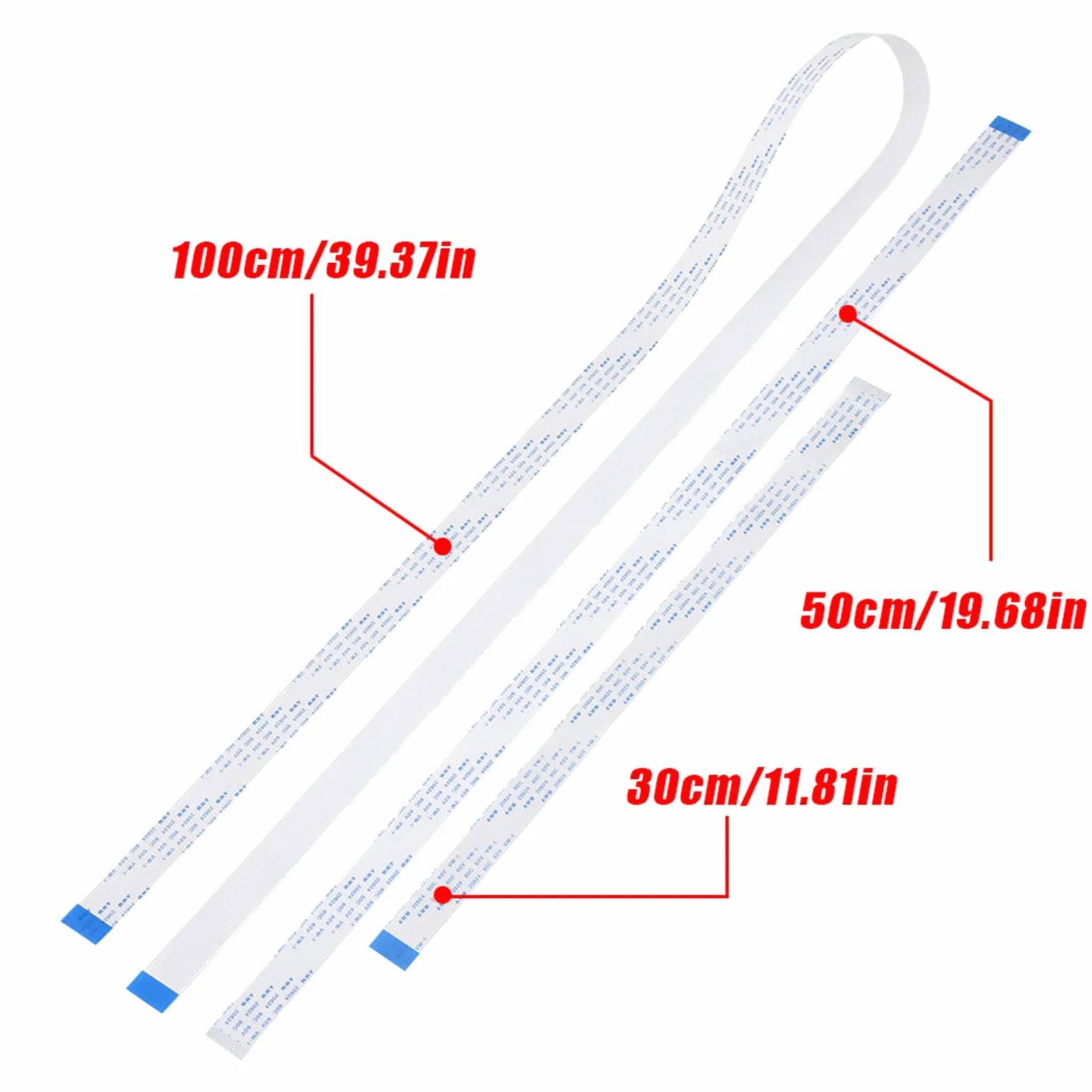 3Szt Ffc, 15-Pinowy Elastyczny Płaski (30Cm + 50Cm + 100Cm) Taśmy Aparatu Taśma Aparatu Raspberrypi Elastyczny Płaski Do Kamery Raspberry Pi Module