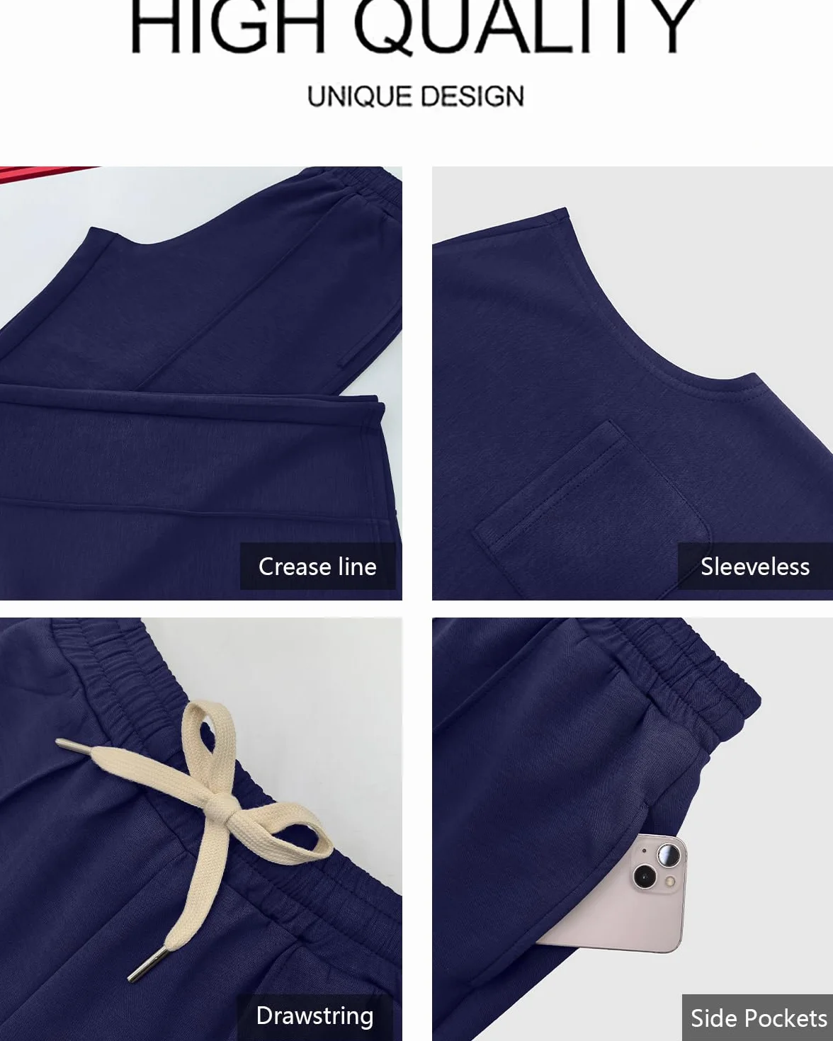 GRECERELLE Dwuczęściowe stroje damskie letnie dres z krótkim rękawem damski pełny zestaw zestawy odzieży wypoczynkowej dla kobiet na co dzień okrągły dekolt czapka rękawy topy i spodnie do biegania z