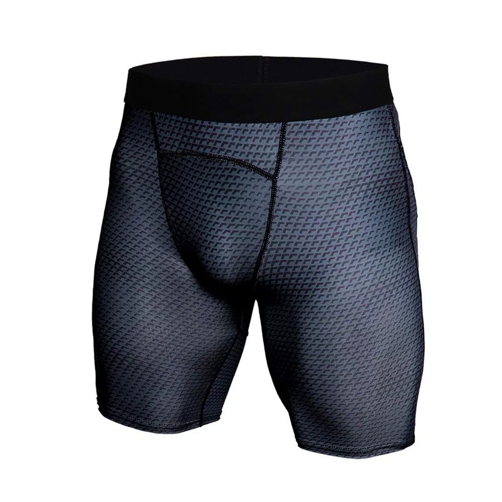 BaronHong 3D Snake Skin męskie spodenki kompresyjne Quick Dry Enge do biegania, treningu, studia fitness (czarne, 3XL)