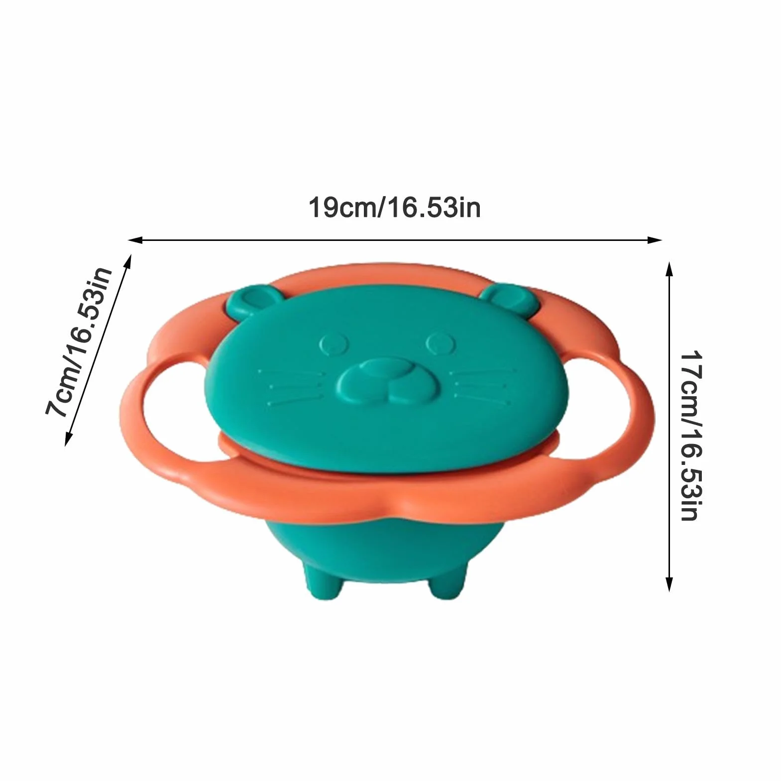 Anti Fall Bowl for Kids, Gyroscopic Smooth Bowl, Kids Anti Spill Bowl, Spill Proof Kids Bowl, Best Rotating Anti Spill Bowl Kids and 360 degree Gyroscopic Spill Proof Bowl for Children