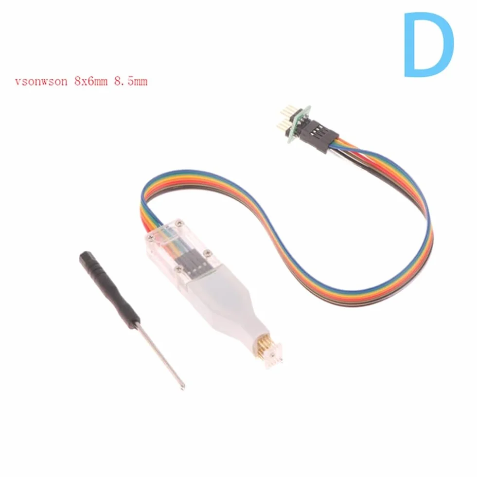 Booso 1 Wson Chip Download Burn Write Probe Spring Needle Flash Eeprom Chip Burner Cable Vsonwson 8x6mm 8.5mm