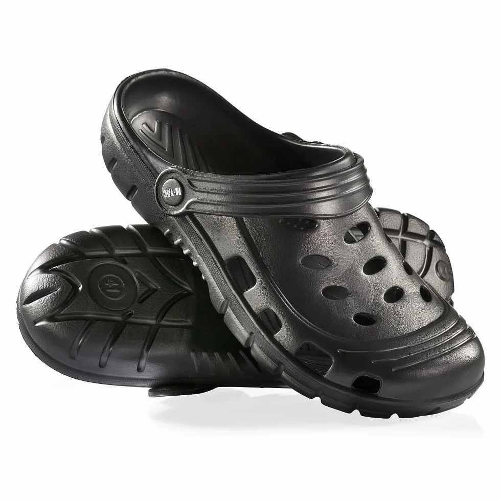 M-Tac Hausschuhe EVA Clogs Hausschuhe Gartenschuhe (Black, Unijne rozmiary obuwia, Dla dorosłych, Dla meżczyzn, Tabela rozmiarów, Średnia, 46)