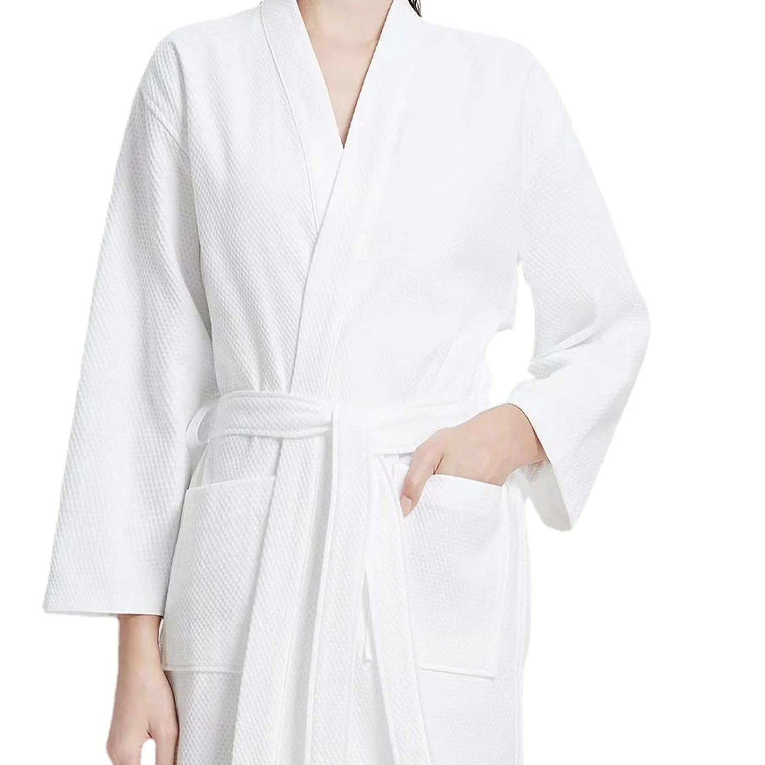 Szlafrok frotte, szlafrok damski, szlafrok bawełniany, szlafrok kąpielowy, długi szlafrok spa, odzież domowa, bielizna nocna