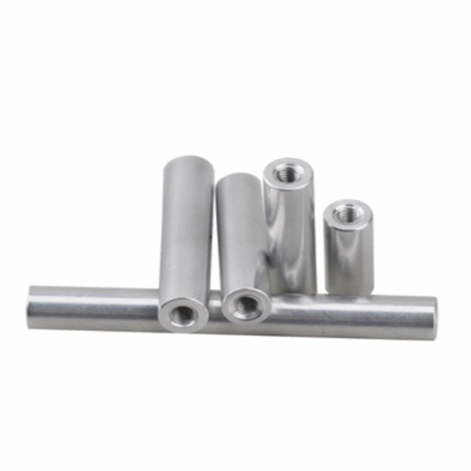 Gwint M2 M2,5 M3 M4 M5 M6 M8 M10 śruba z gwintem wewnętrznym Aluminium pręt 65 mm 70 mm 80 mm 100 mm aluminiowy wspornik dystansowy okrągłe pręty dystansowe śruba trapezowa (kolor: 85 mm, rozmiar: M6