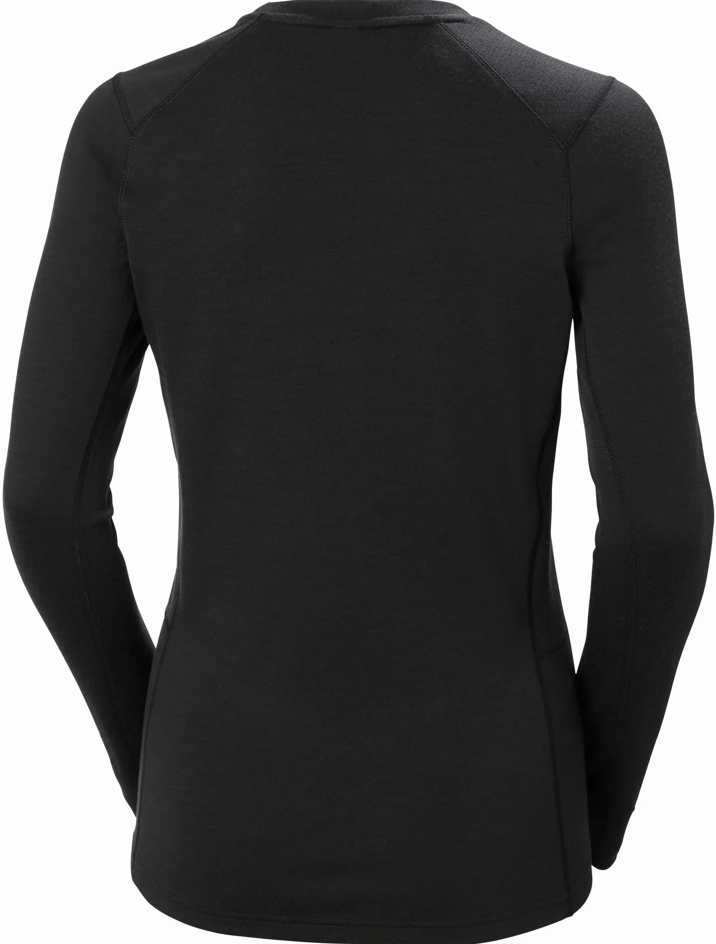 Helly Hansen Damska koszulka Lifa Merino Midweight Crew z długim rękawem czarna M
