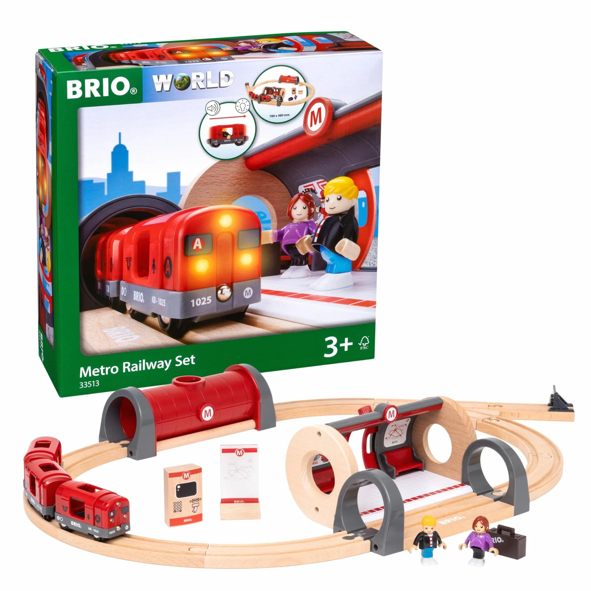 BRIO World - Metro Bahn Set