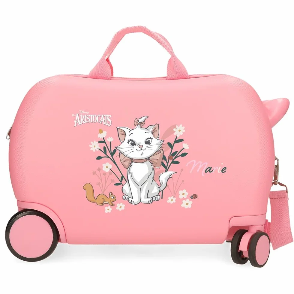 Disney Walizka dla dzieci Sztywny zamek szyfrowy z bocznym 4 kółkami Bagaż podręczny wykonany jest z ABS, sztywnego i lekkiego materiału., Aristocats Marie, walizka dziecięca, Aristocats Marie,