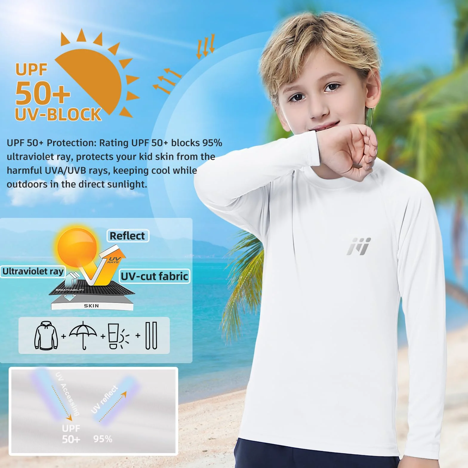 MEETWEE Rash Guard Shirt Boy's Boys Rash Guard