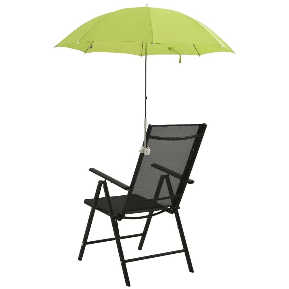 Parasole na krzesło kempingowe 2 szt. zielone 105 cm