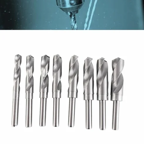 Zestaw Wierteł do Metalu z Hartowanej Stali Ulepszanej Cieplnie 6szt Uniwersalny Zestaw Wierteł HSS do Metalu 14/16/18/19/21/22/24/25 Mm dla Stolarzy Budowniczych Elektryków Amatorów Stylistów Itp.