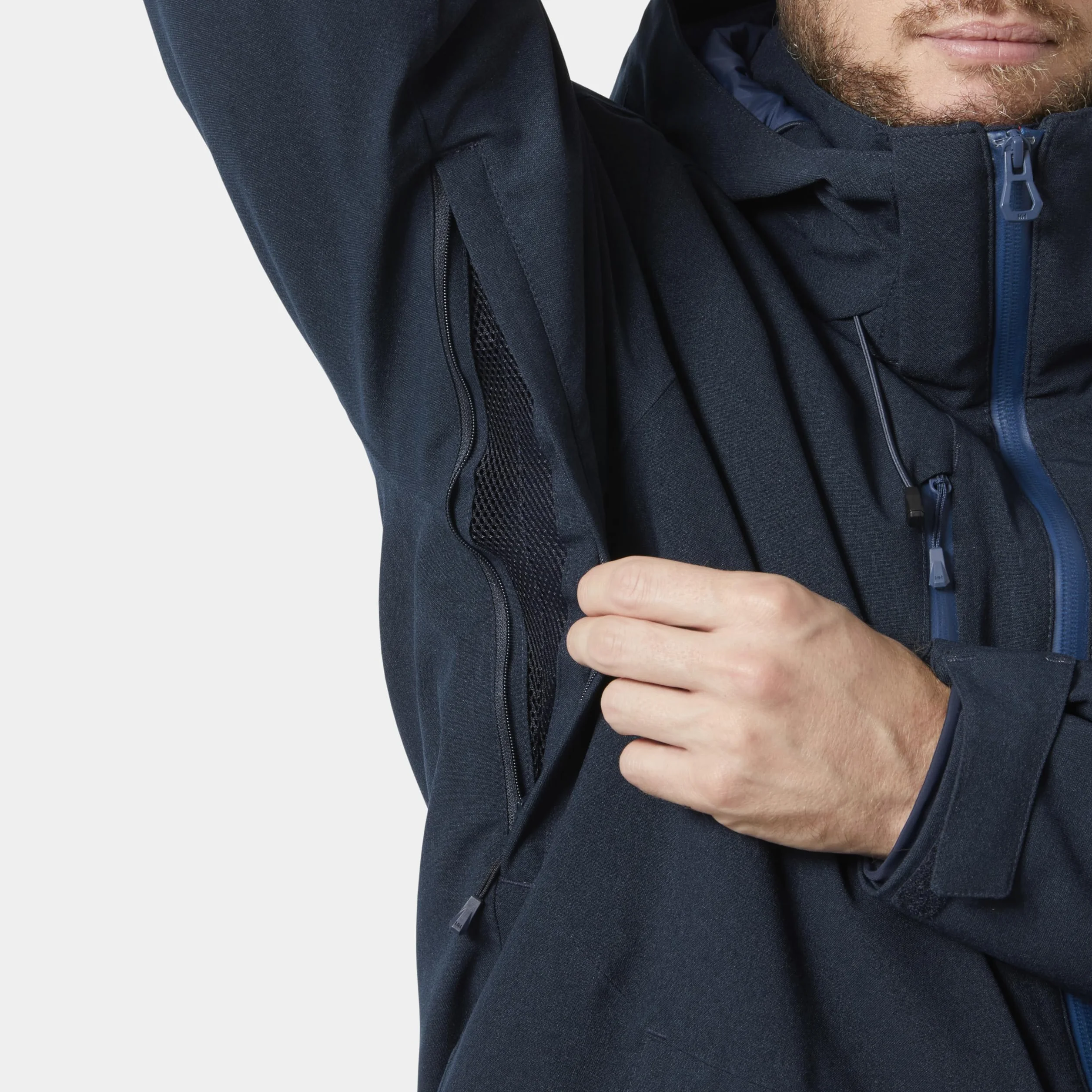 Helly Hansen Mężczyźni Juniper 3.0 Kurtka Narciarska, Granatowy (597 Navy), XL