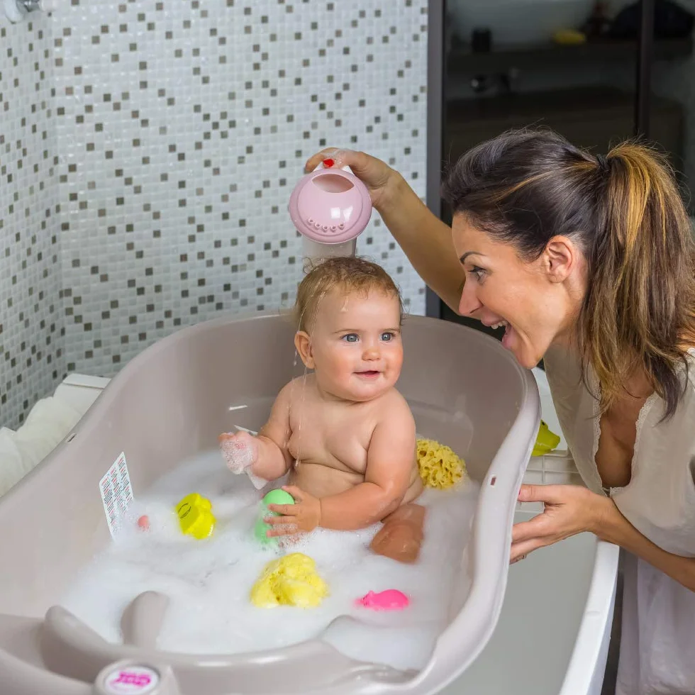 OKBaby Onda Wielostopniowa wanienka dla niemowląt 3 w 1, biała