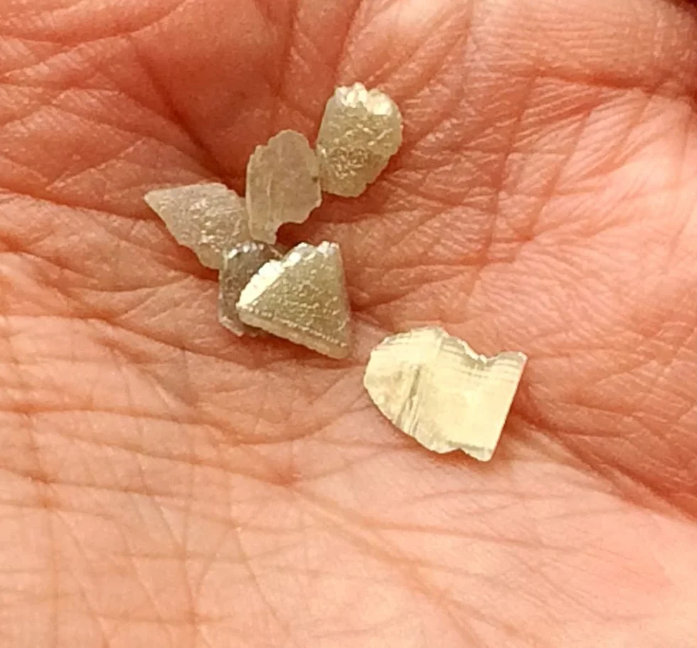5-6 mm Biały naturalny nieoszlifowany diament surowy 1-5 CT do biżuterii