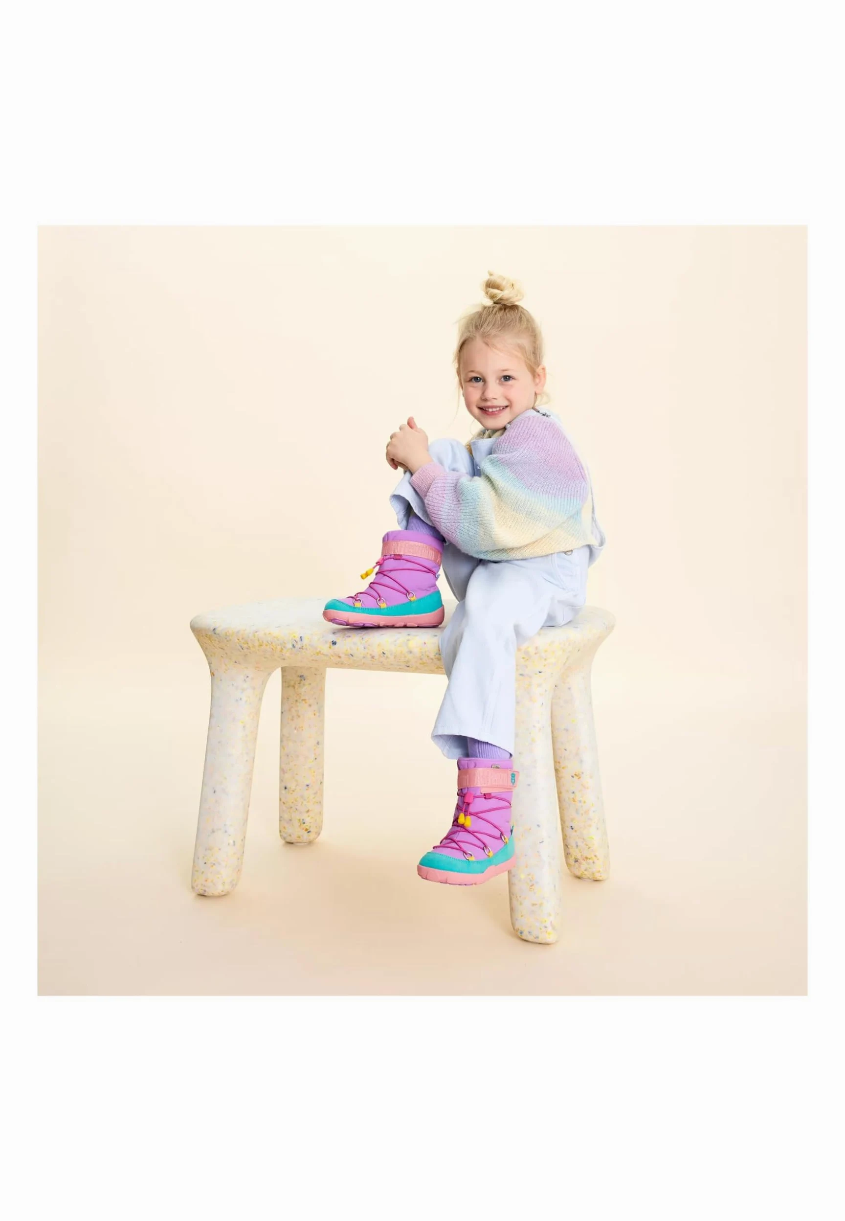 Affenzahn Buty śniegowe Vegan Snowy – buty dziecięce dla chłopców i dziewczynek rozmiar 21-32, wodoszczelne i ciepłe z podszewką | Wegańskie, wodoodporne z ciepłą podszewką i zapięciem na rzepy zapewniają komfort i ochronę w chłodne dni