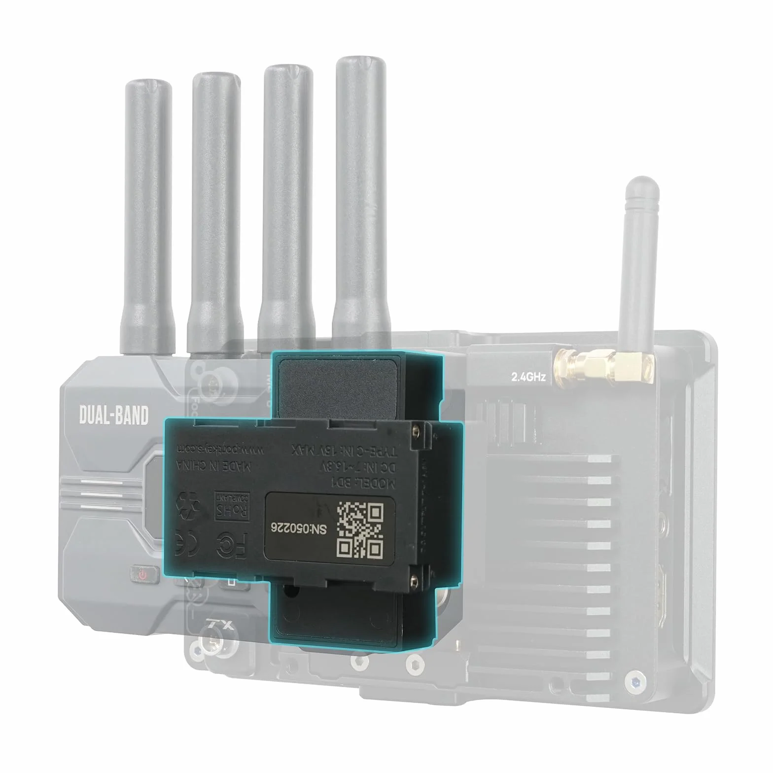 Portkeys BD1 Podwójny Moduł Zasilający Atrapa Baterii NP-F, Wejście USB-C PD i DC, Wyjście 8V, kabel zasilający D-Tap w zestawie, do Monitora i Nadajnika Wideo