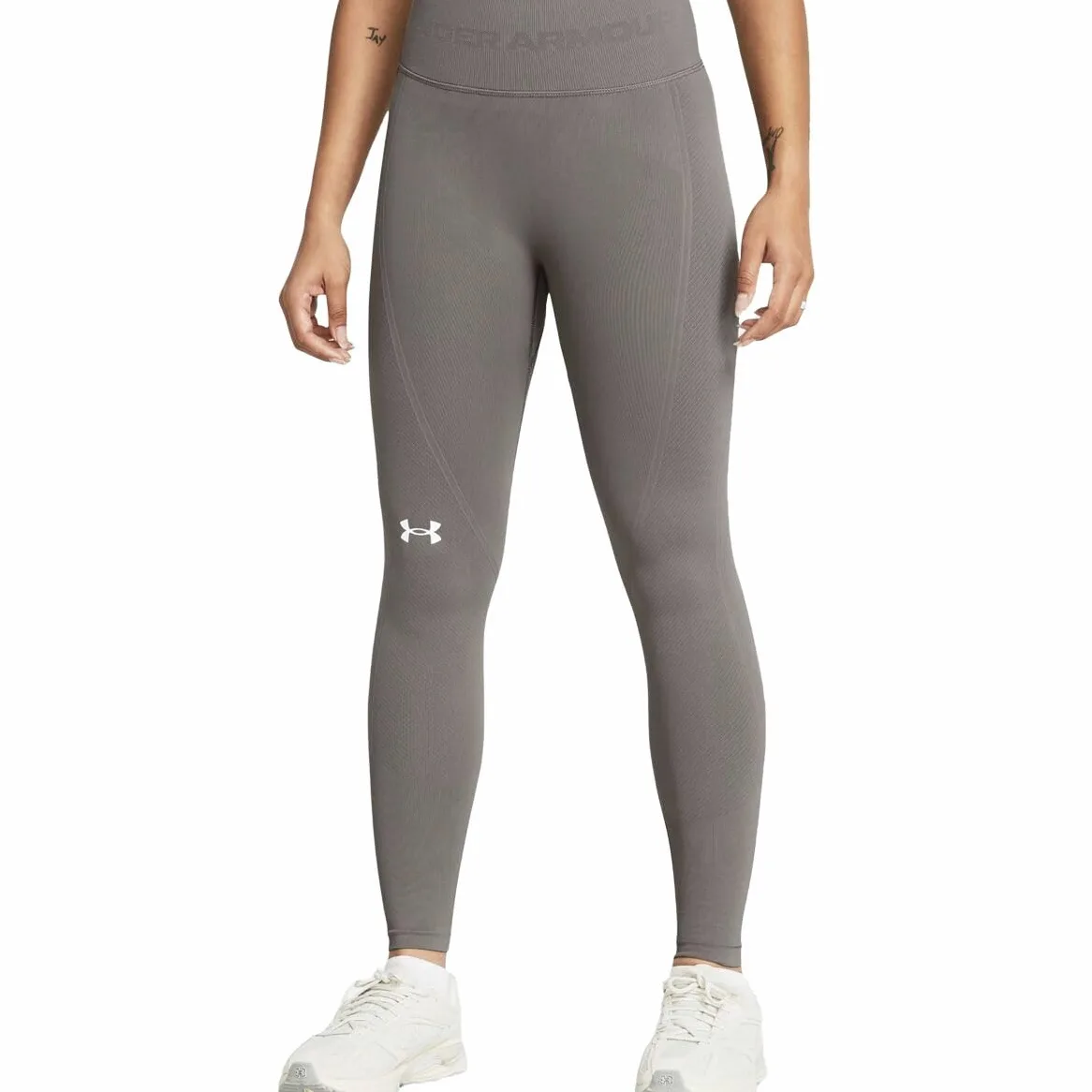 Under Armour Train bezszwowe legginsy damskie, cyna, rozmiar S, szare, S